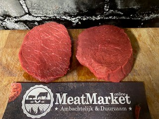 Rump steaks 2st West-Vlaams Rood rund 2x200 gr