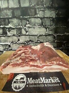Buikspek Duroc zonder zwoerd 2 kg