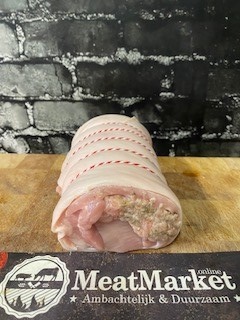 Speen varken porchetta gepekeld in gevuld 1 kg diepvries