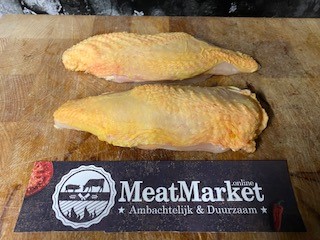 Filet met vel Hubbart kip 2x1/2 filet Diepvries