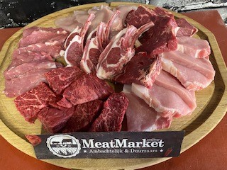 Steengrill schotel Basic 1,5 kg - 4 personen