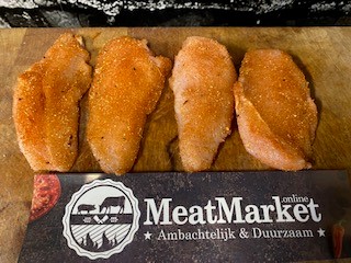 Kip filet in rub 4x75gr mini grill