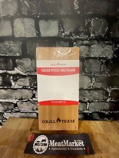Ceder Wood BBQ plank Grillteam 2 stuks