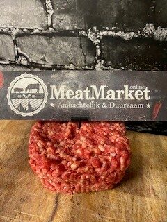 Rund SMASH burger/gehakt 500 gr