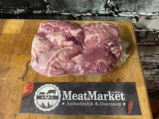 Wangen varken Duroc 600 gram Diepvries