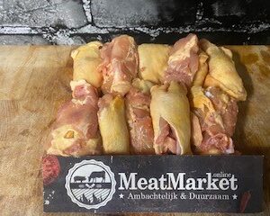 Parelhoen dijenvlees met vel 1 kg