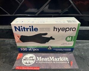 Handschoen zwart Medium nitril 100 st.